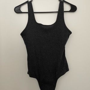 American Eagle, charcoal Gray bodysuit.